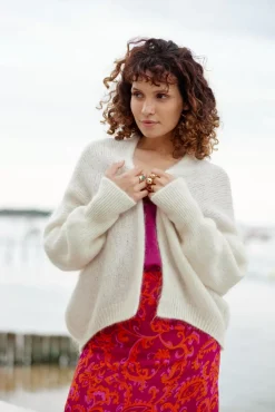 Mailles|LA PETITE ÉTOILE Gilet Monifa Ecru