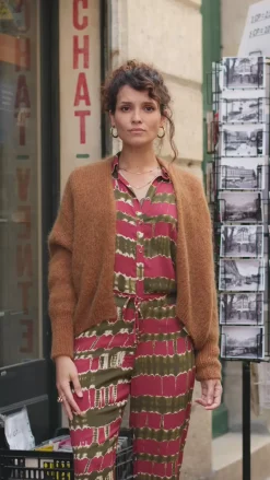 Mailles|LA PETITE ÉTOILE Gilet Monifa Marron