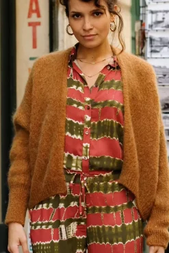 Mailles|LA PETITE ÉTOILE Gilet Monifa Marron