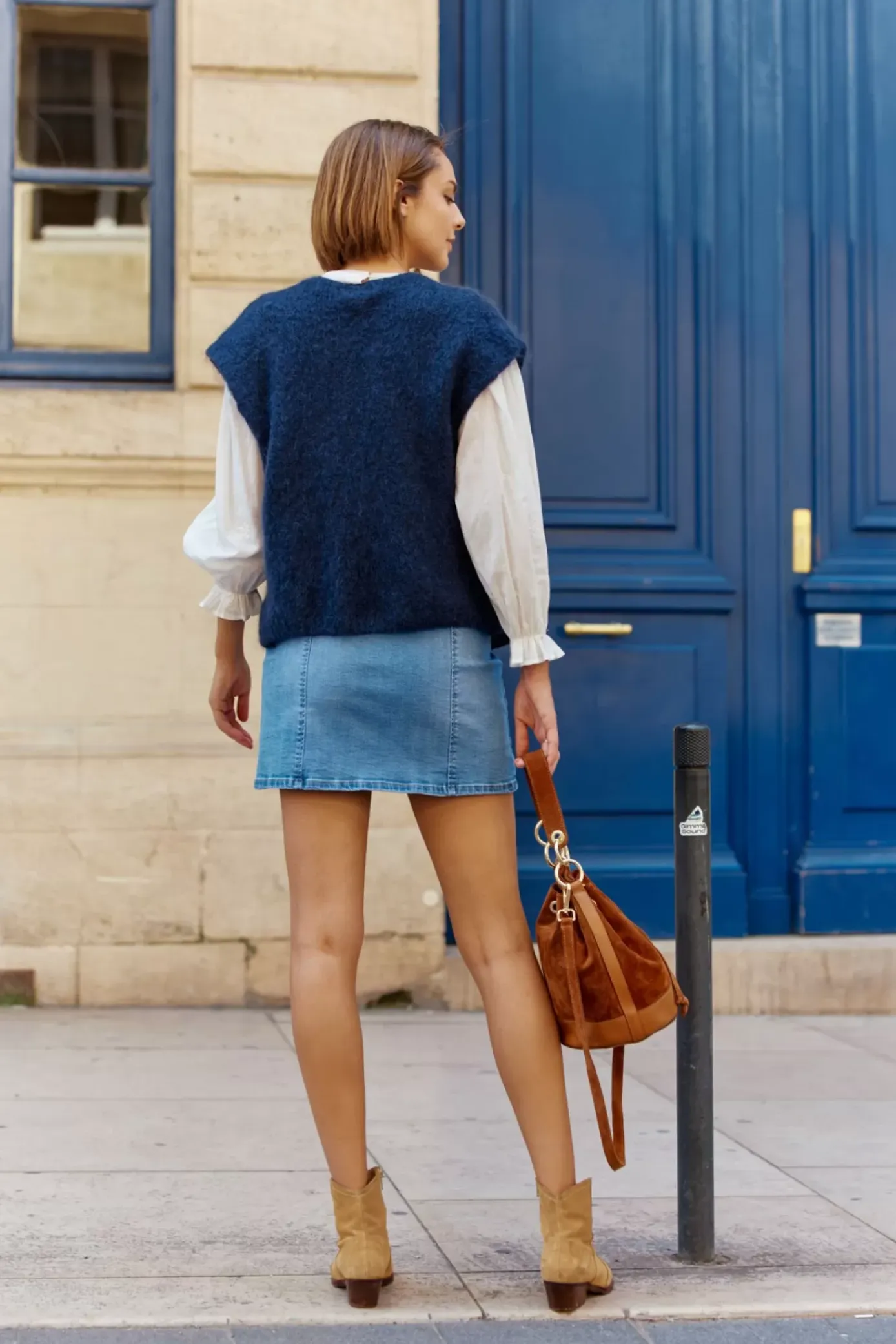 Mailles|LA PETITE ÉTOILE Gilet Sade Marine