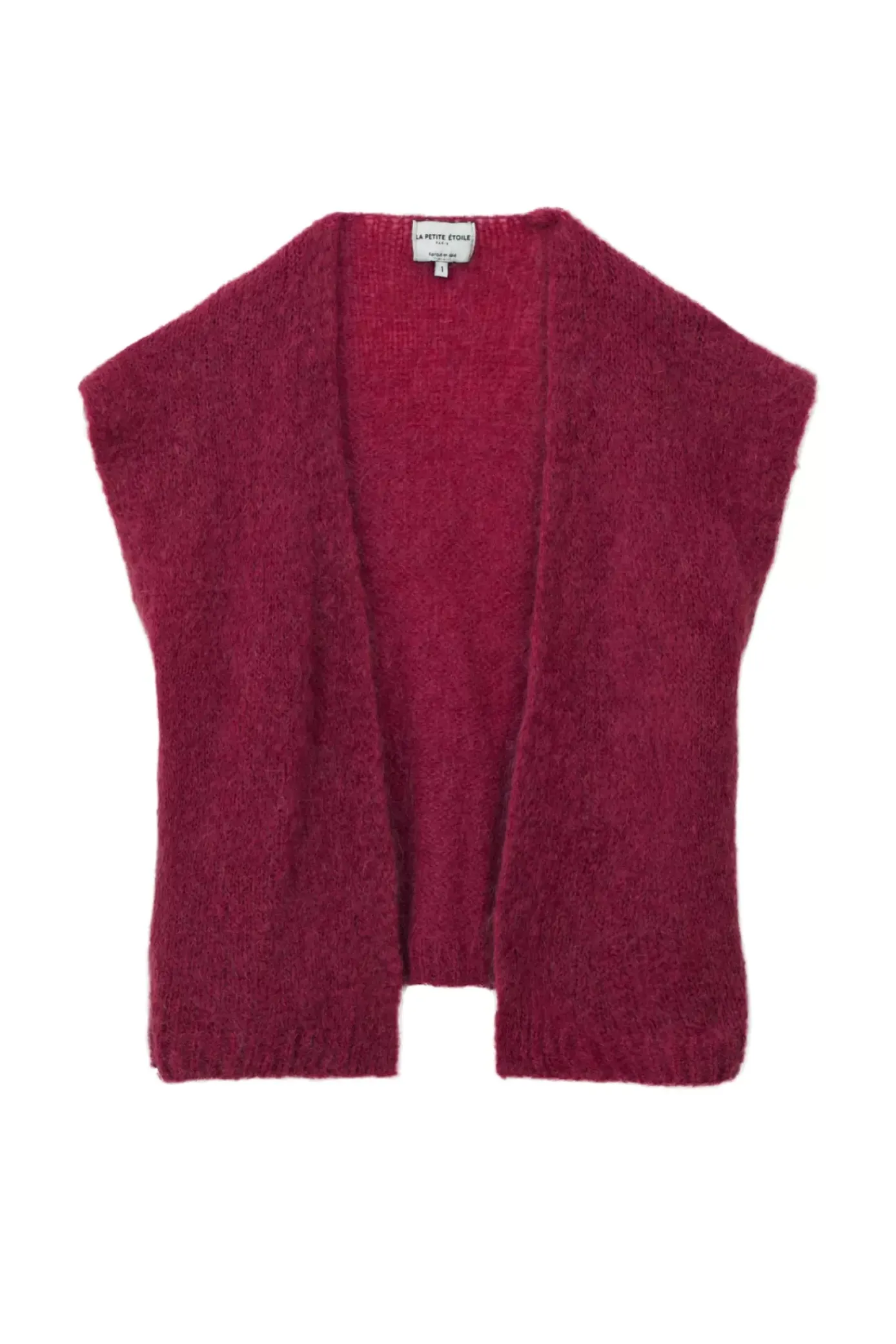 Mailles|LA PETITE ÉTOILE Gilet Sade Framboise