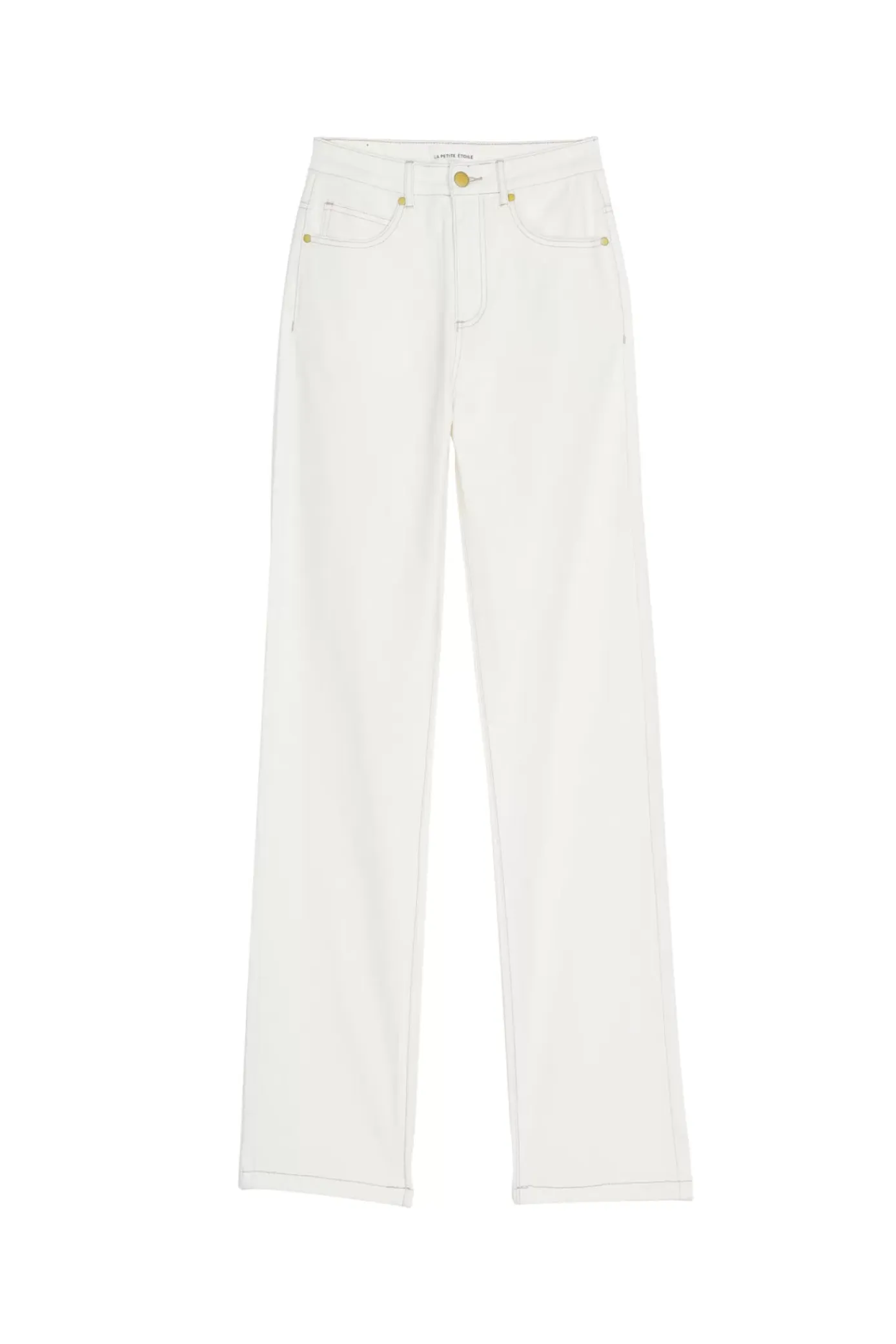 Pantalons & Jeans|LA PETITE ÉTOILE Jean Brieg Blanc