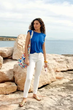Pantalons & Jeans|LA PETITE ÉTOILE Jean Maude Bl Blanc
