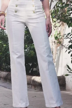 Pantalons & Jeans|LA PETITE ÉTOILE Jean Paula B Blanc