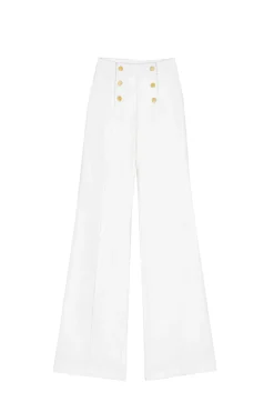 Pantalons & Jeans|LA PETITE ÉTOILE Jean Paula B Blanc