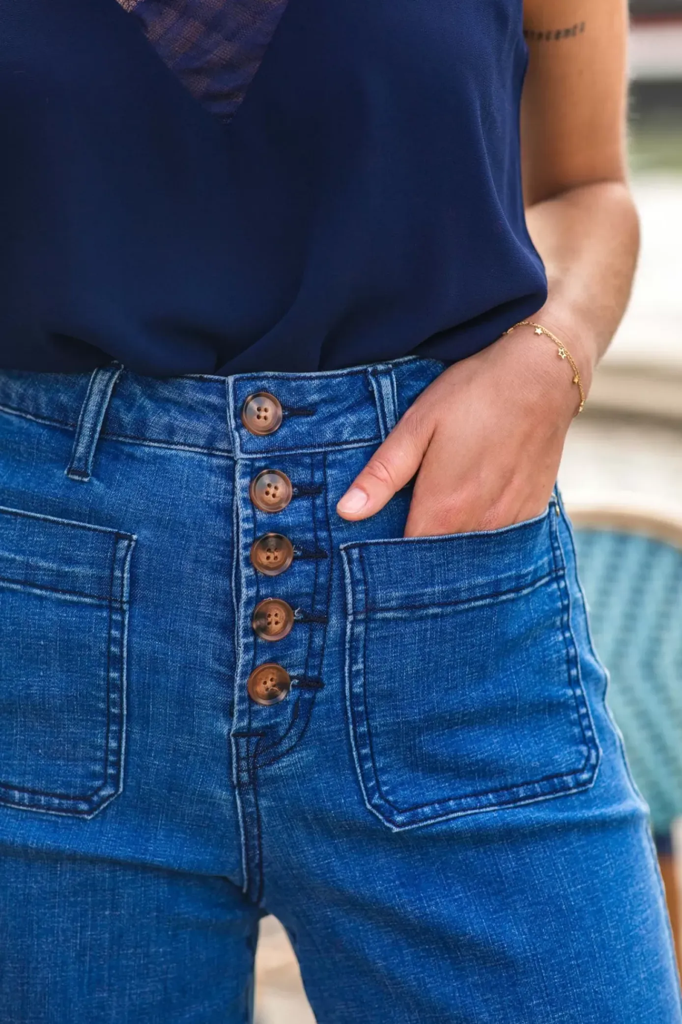 Pantalons & Jeans|LA PETITE ÉTOILE Jeans Atlanta Stone