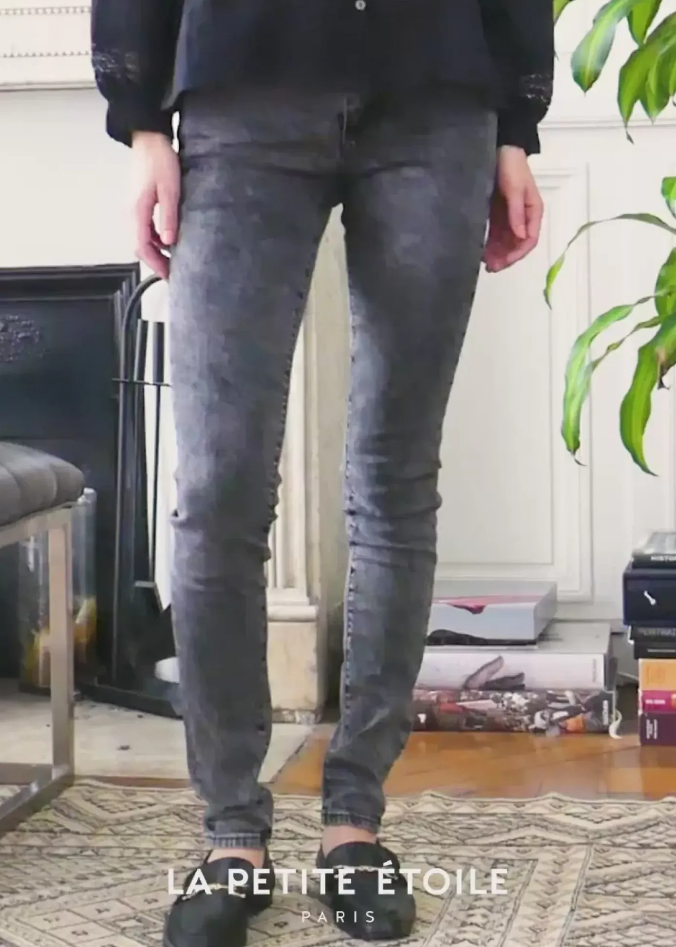 Pantalons & Jeans|LA PETITE ÉTOILE Jeans Maude Gris