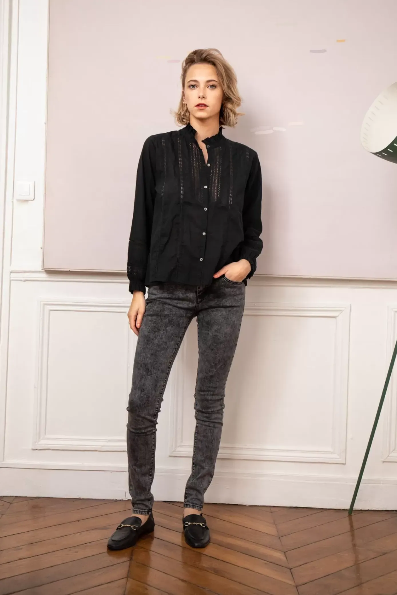 Pantalons & Jeans|LA PETITE ÉTOILE Jeans Maude Gris