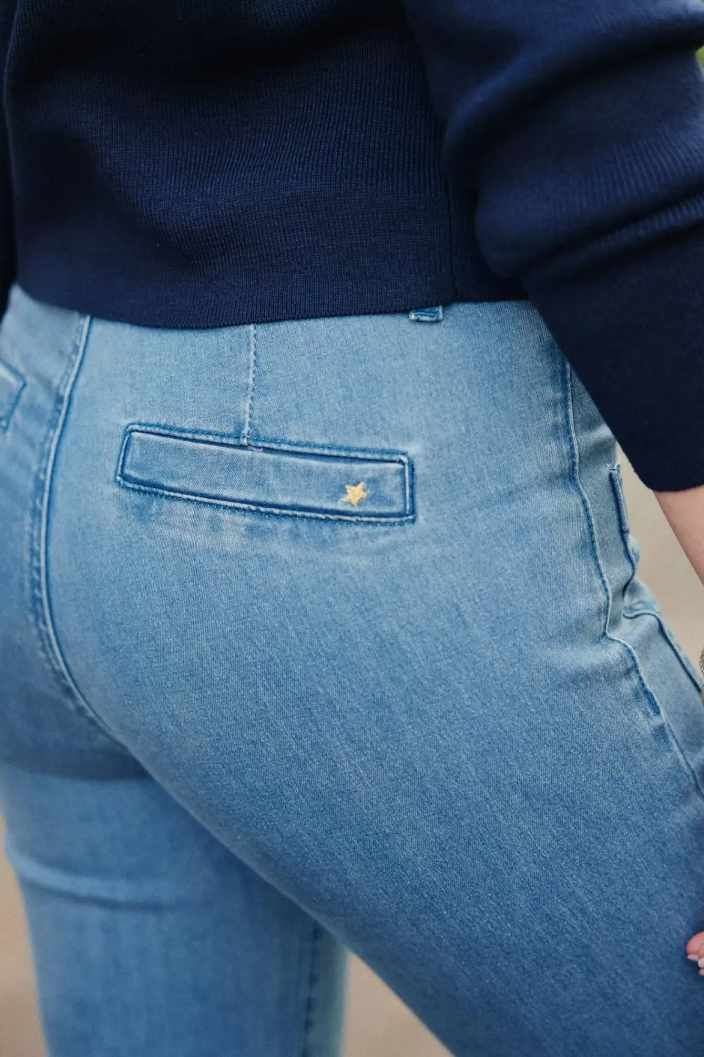 Pantalons & Jeans|LA PETITE ÉTOILE Jean Sonny S Stone Clair