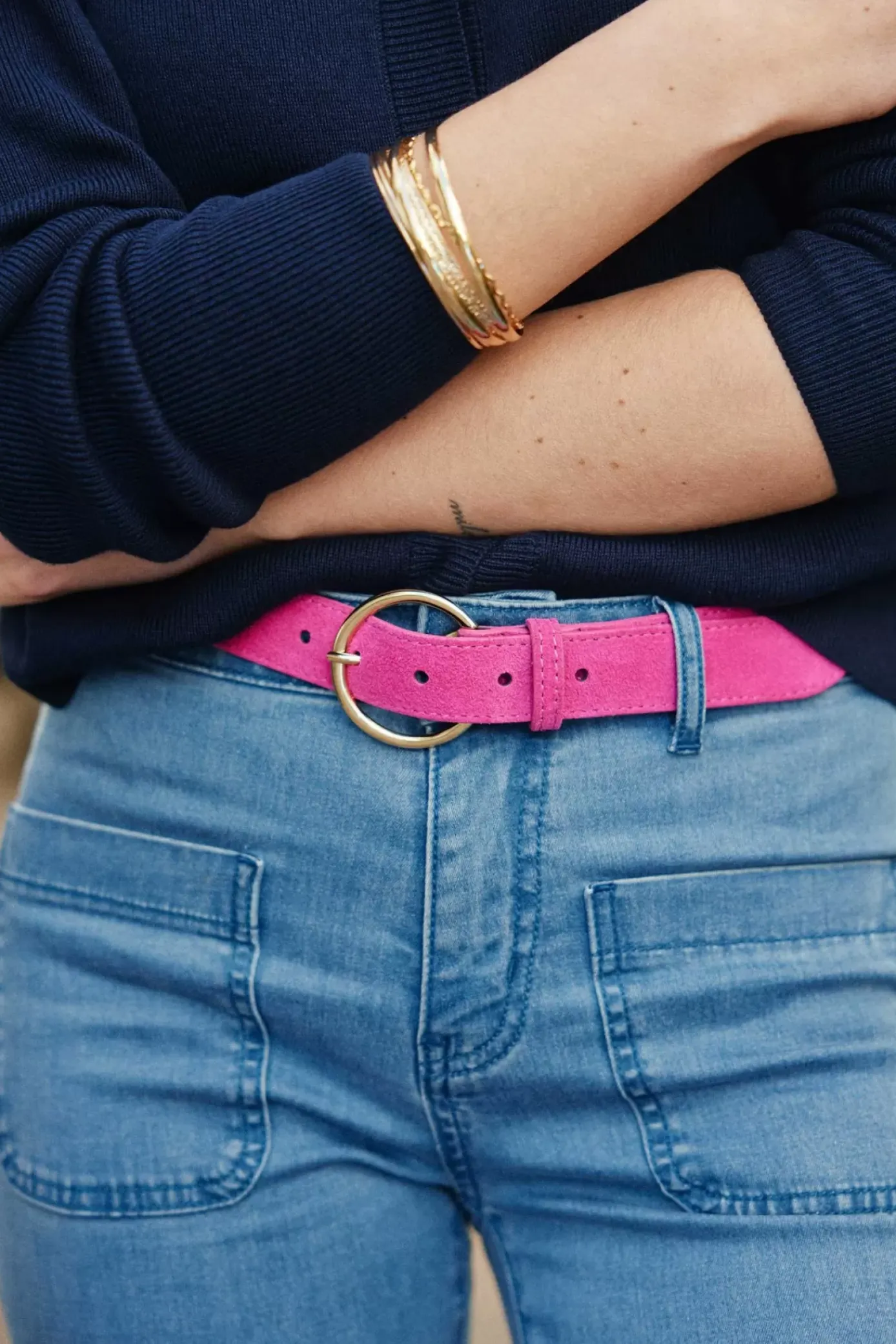 Pantalons & Jeans|LA PETITE ÉTOILE Jean Sonny S Stone Clair