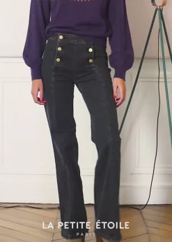 Pantalons & Jeans|LA PETITE ÉTOILE Jeans Paula G Gris