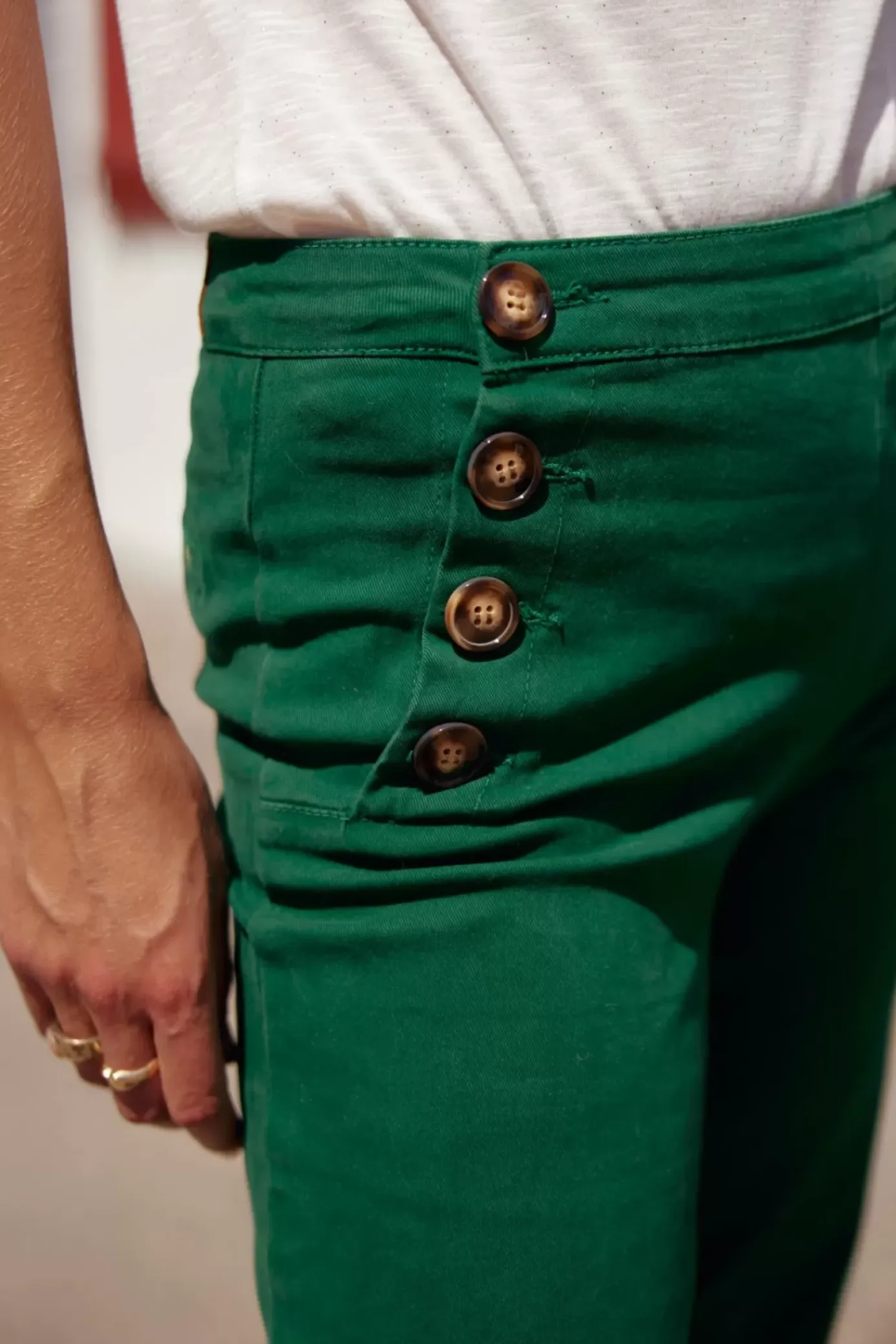 Pantalons & Jeans|LA PETITE ÉTOILE Jeans Paulie Vert