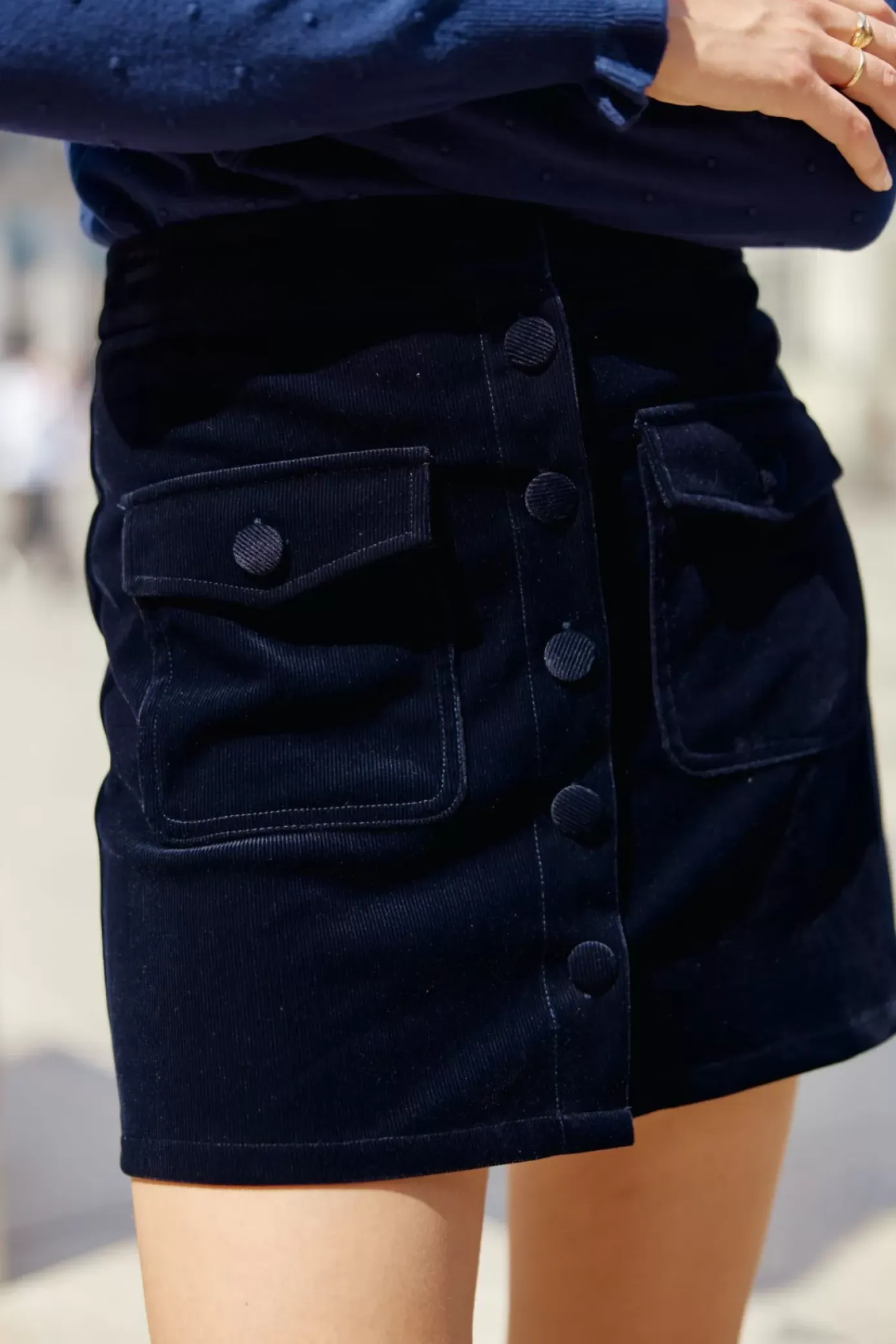 Jupes & Shorts|LA PETITE ÉTOILE Jupe Veveine Marine