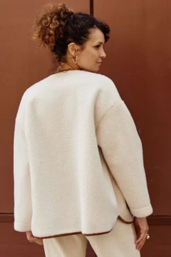 Manteaux & Vestes|LA PETITE ÉTOILE Manteau Liven Ecru
