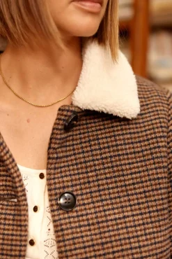 Manteaux & Vestes|LA PETITE ÉTOILE Manteau Mattie Petits Carreaux