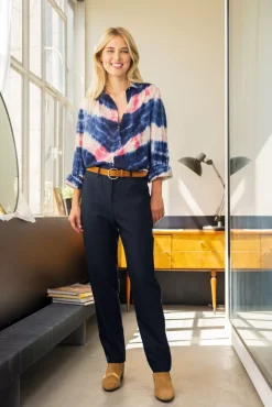 Pantalons & Jeans|LA PETITE ÉTOILE Pantalon Aris Marine