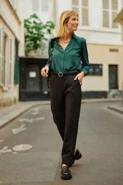 Pantalons & Jeans|LA PETITE ÉTOILE Pantalon Aris Noir
