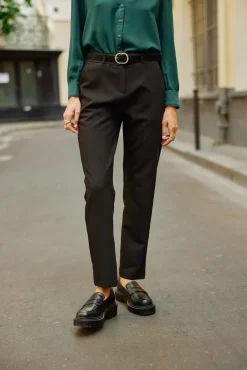 Pantalons & Jeans|LA PETITE ÉTOILE Pantalon Aris Noir