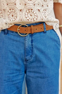Pantalons & Jeans|LA PETITE ÉTOILE Pantalon Brielle Chambray