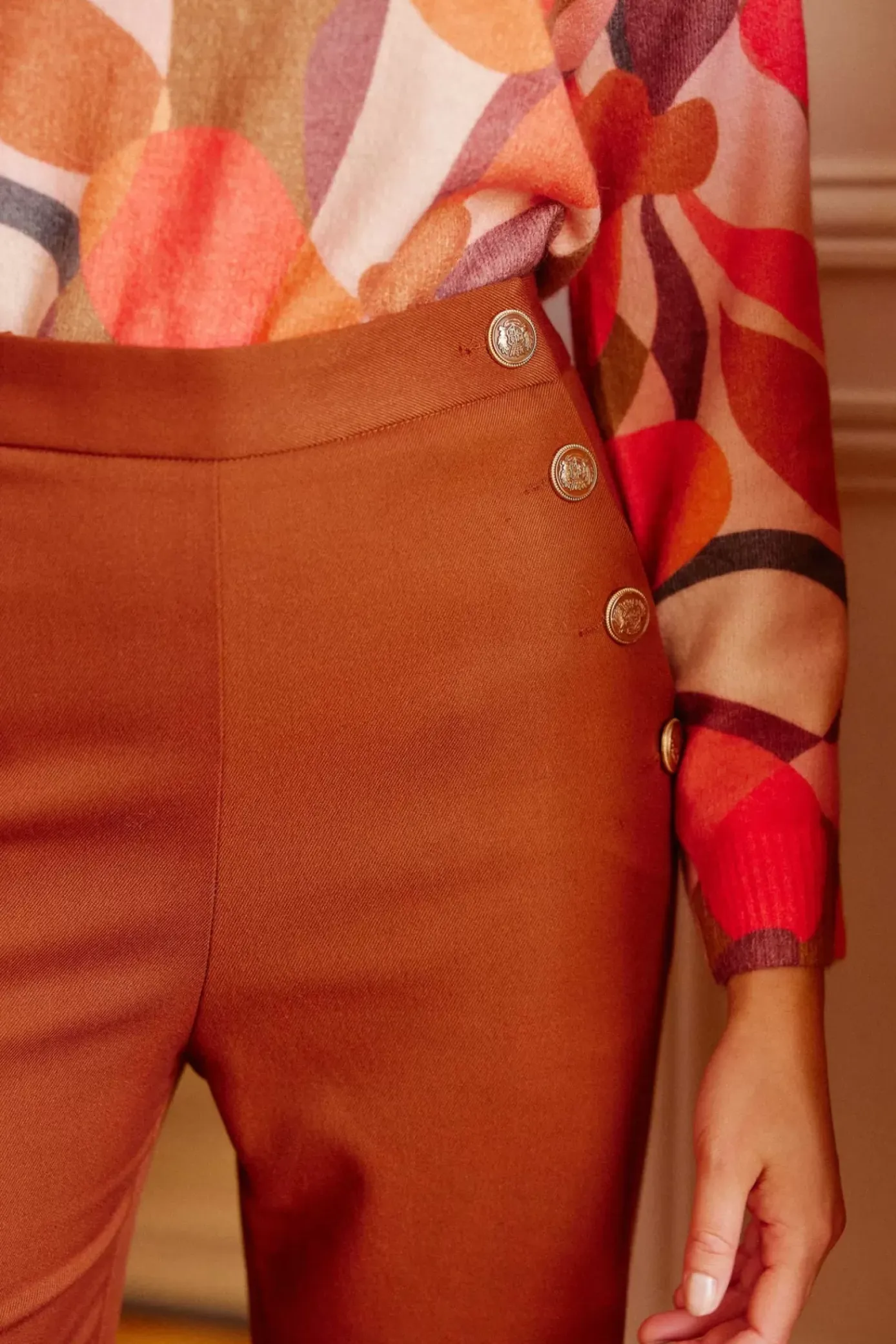 Pantalons & Jeans|LA PETITE ÉTOILE Pantalon Cady Caramel