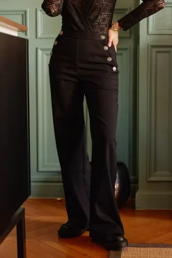 Pantalons & Jeans|LA PETITE ÉTOILE Pantalon Cady Noir