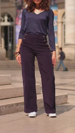 Pantalons & Jeans|LA PETITE ÉTOILE Pantalon Cady V Marine
