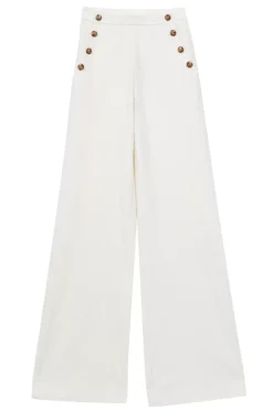 Pantalons & Jeans|LA PETITE ÉTOILE Pantalon Cady V Ecru