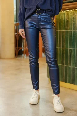 Pantalons & Jeans|LA PETITE ÉTOILE Pantalon Doli Marine