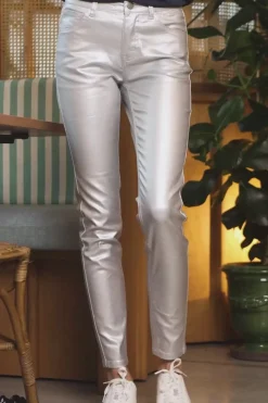 Pantalons & Jeans|LA PETITE ÉTOILE Pantalon Doli Argent