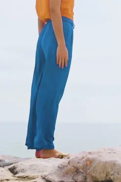Pantalons & Jeans|LA PETITE ÉTOILE Pantalon Hilda Bleu