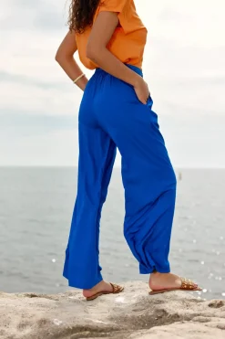 Pantalons & Jeans|LA PETITE ÉTOILE Pantalon Hilda Bleu