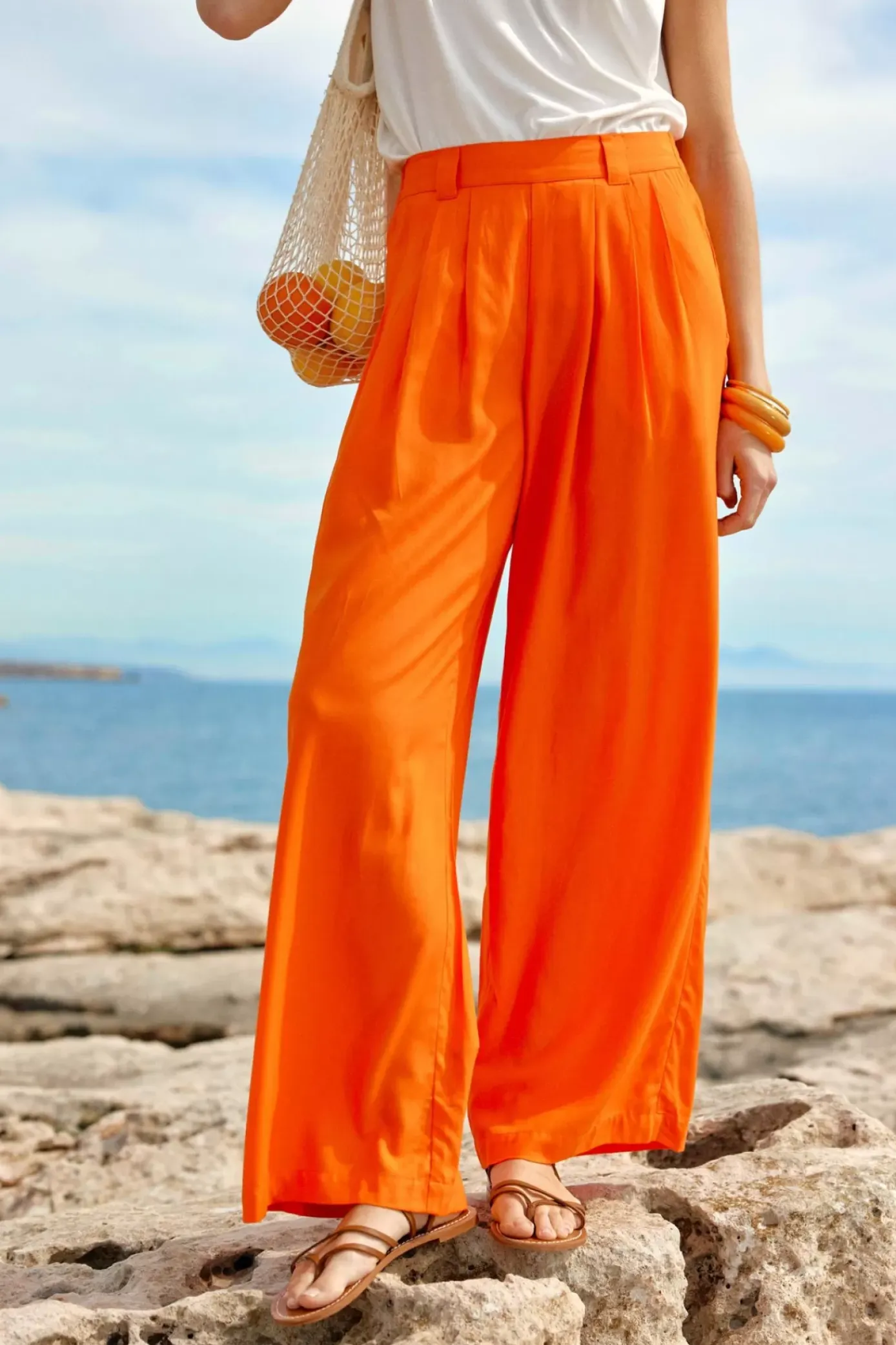 Pantalons & Jeans|LA PETITE ÉTOILE Pantalon Hilda Orange