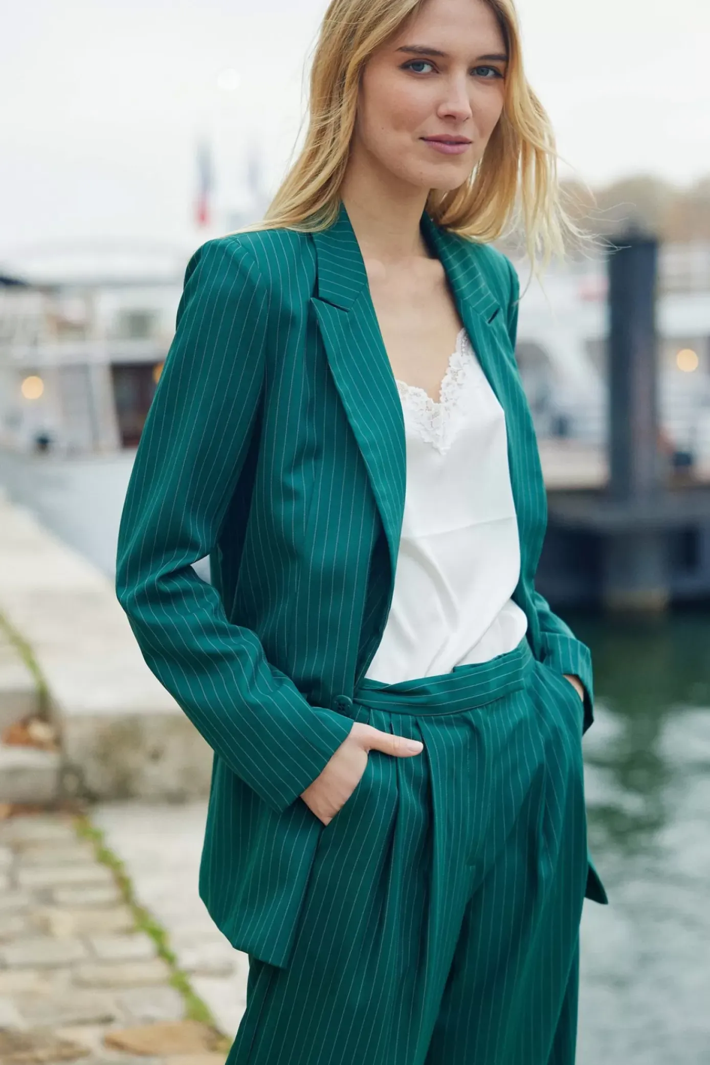 Pantalons & Jeans|LA PETITE ÉTOILE Pantalon Jomana Vert