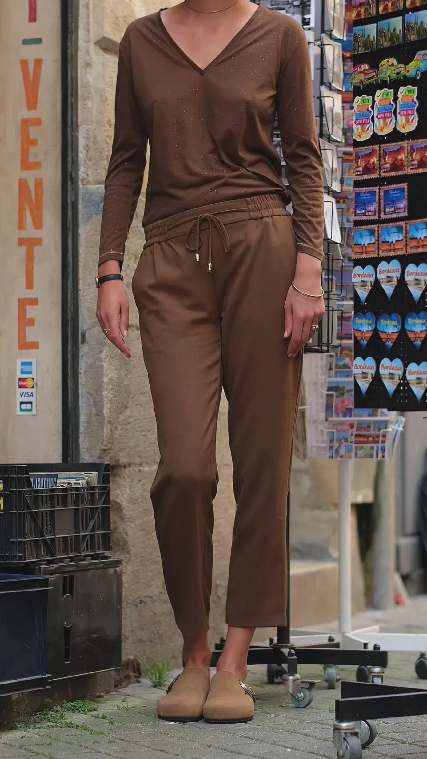 Pantalons & Jeans|LA PETITE ÉTOILE Pantalon Karama Tabac