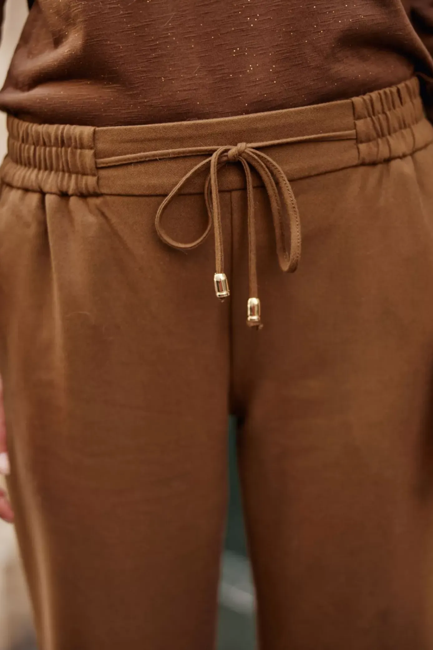 Pantalons & Jeans|LA PETITE ÉTOILE Pantalon Karama Tabac