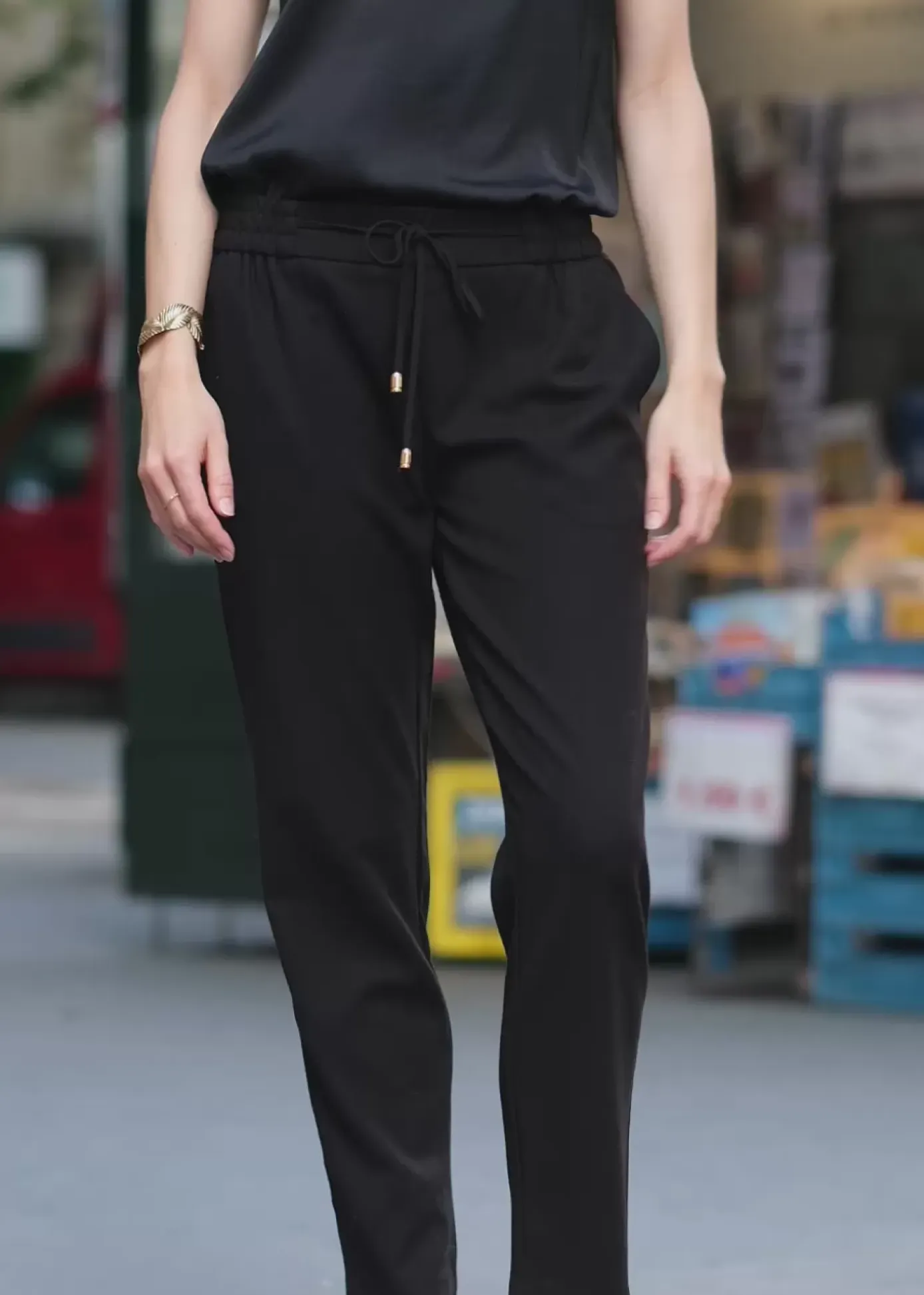 Pantalons & Jeans|LA PETITE ÉTOILE Pantalon Karama Noir