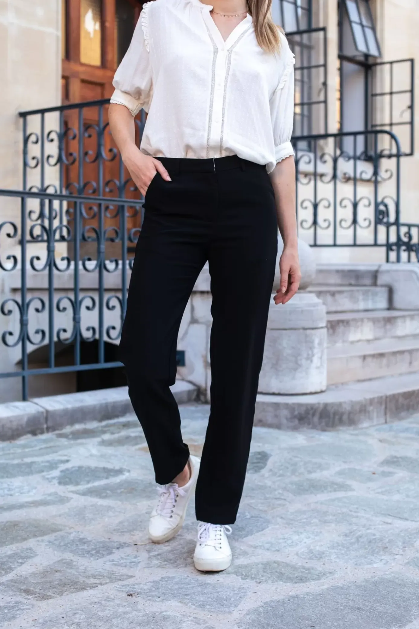 Pantalons & Jeans|LA PETITE ÉTOILE Pantalon Katnis Noir