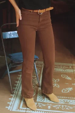 Pantalons & Jeans|LA PETITE ÉTOILE Pantalon Lancelot T Choco