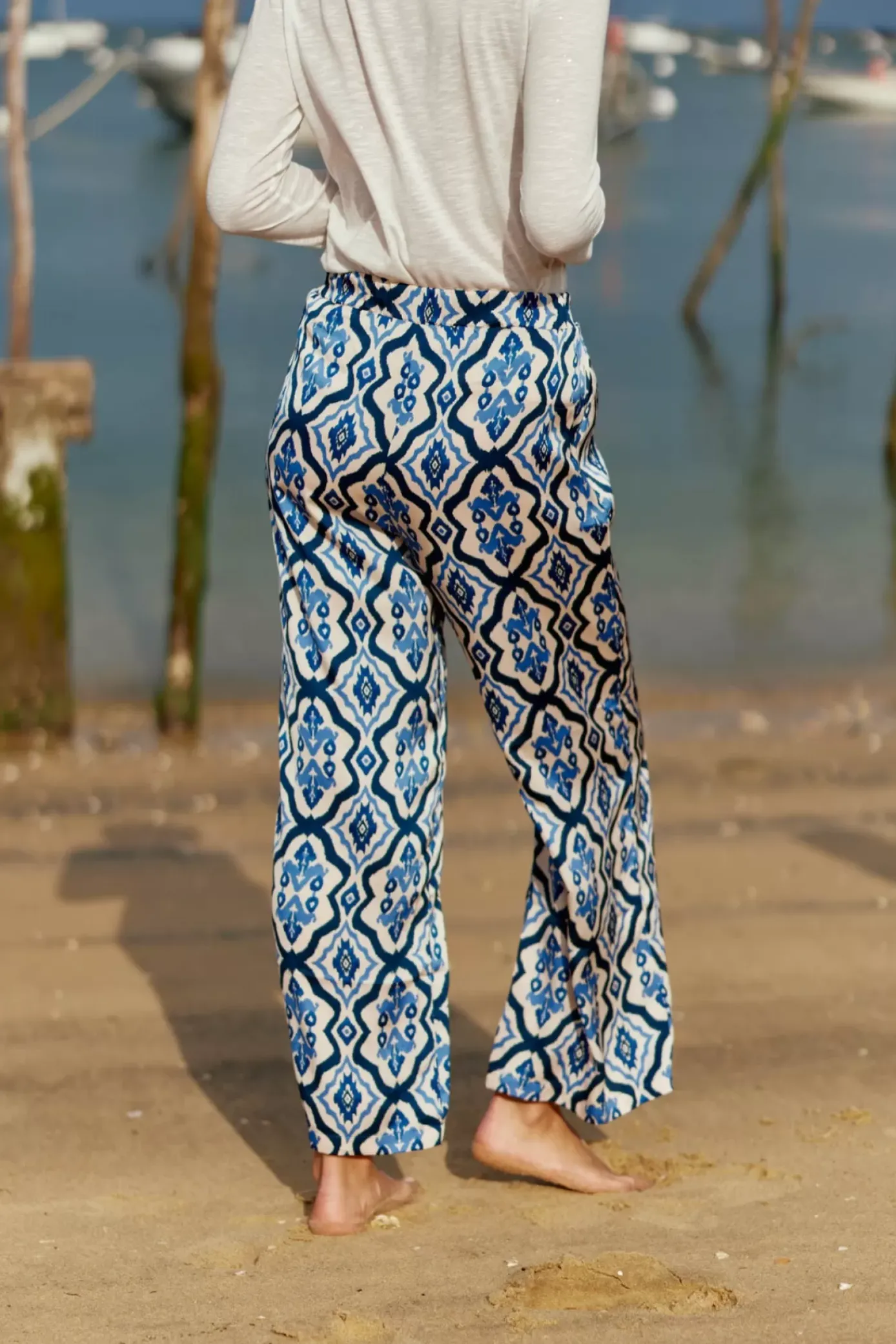 Pantalons & Jeans|LA PETITE ÉTOILE Pantalon Latea Bleu