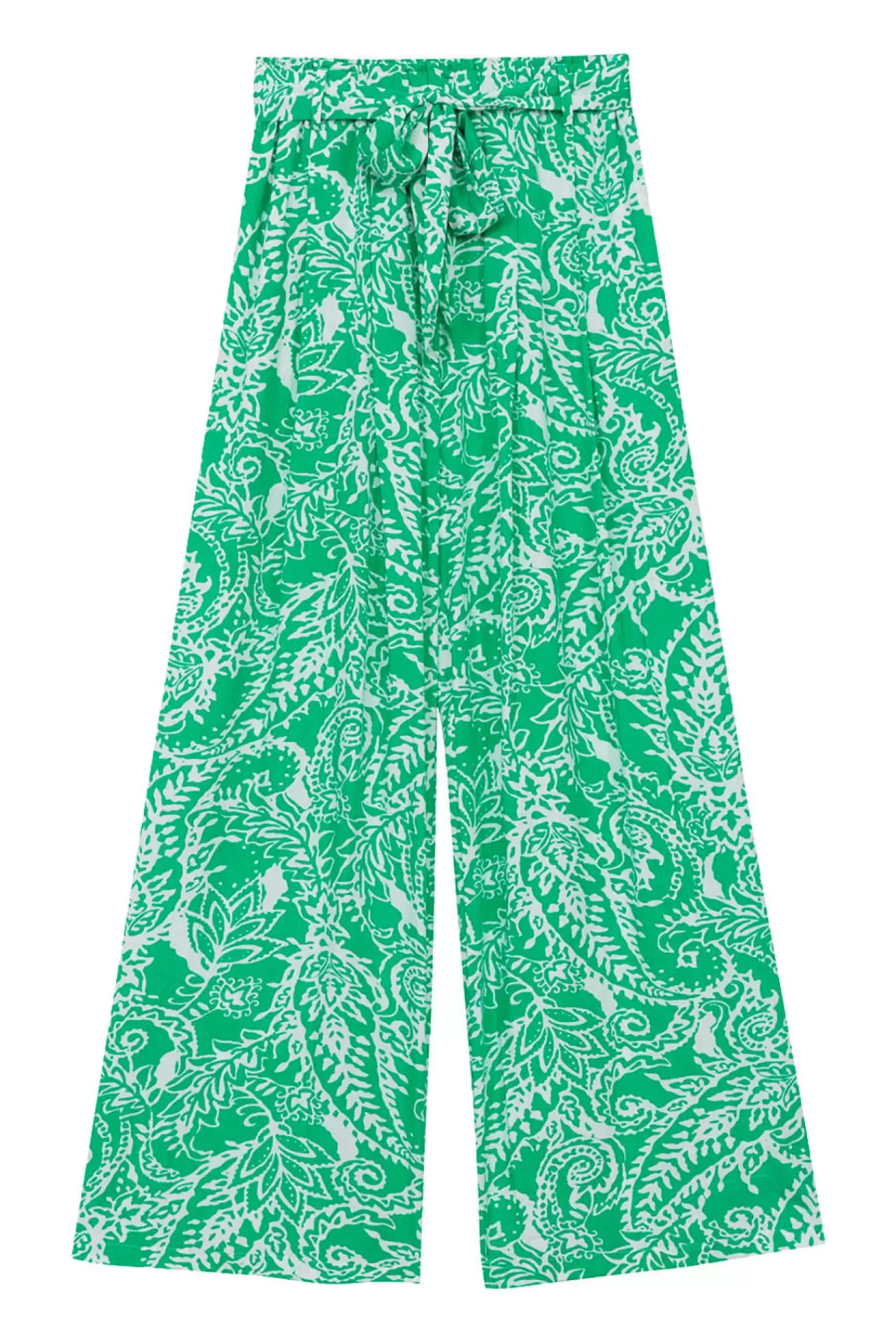 Pantalons & Jeans|LA PETITE ÉTOILE Pantalon Lemaa Vert/Ecru