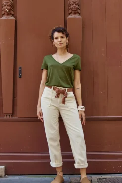 Pantalons & Jeans|LA PETITE ÉTOILE Pantalon Marisol Ecru