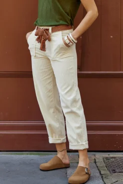 Pantalons & Jeans|LA PETITE ÉTOILE Pantalon Marisol Ecru