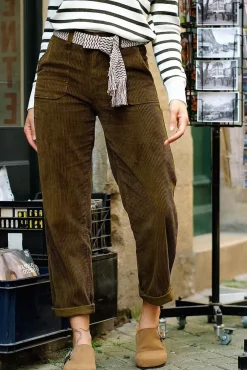 Pantalons & Jeans|LA PETITE ÉTOILE Pantalon Marisol Kaki