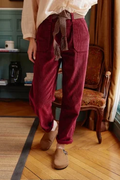Pantalons & Jeans|LA PETITE ÉTOILE Pantalon Marisol Framboise Cuite