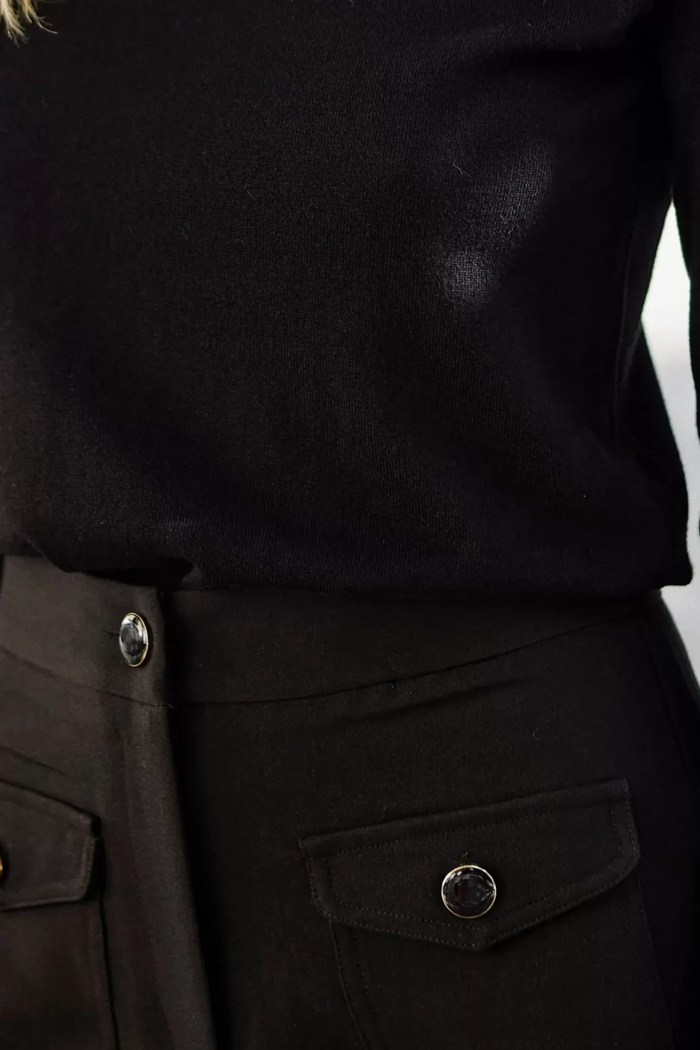 Pantalons & Jeans|LA PETITE ÉTOILE Pantalon Oxine Noir