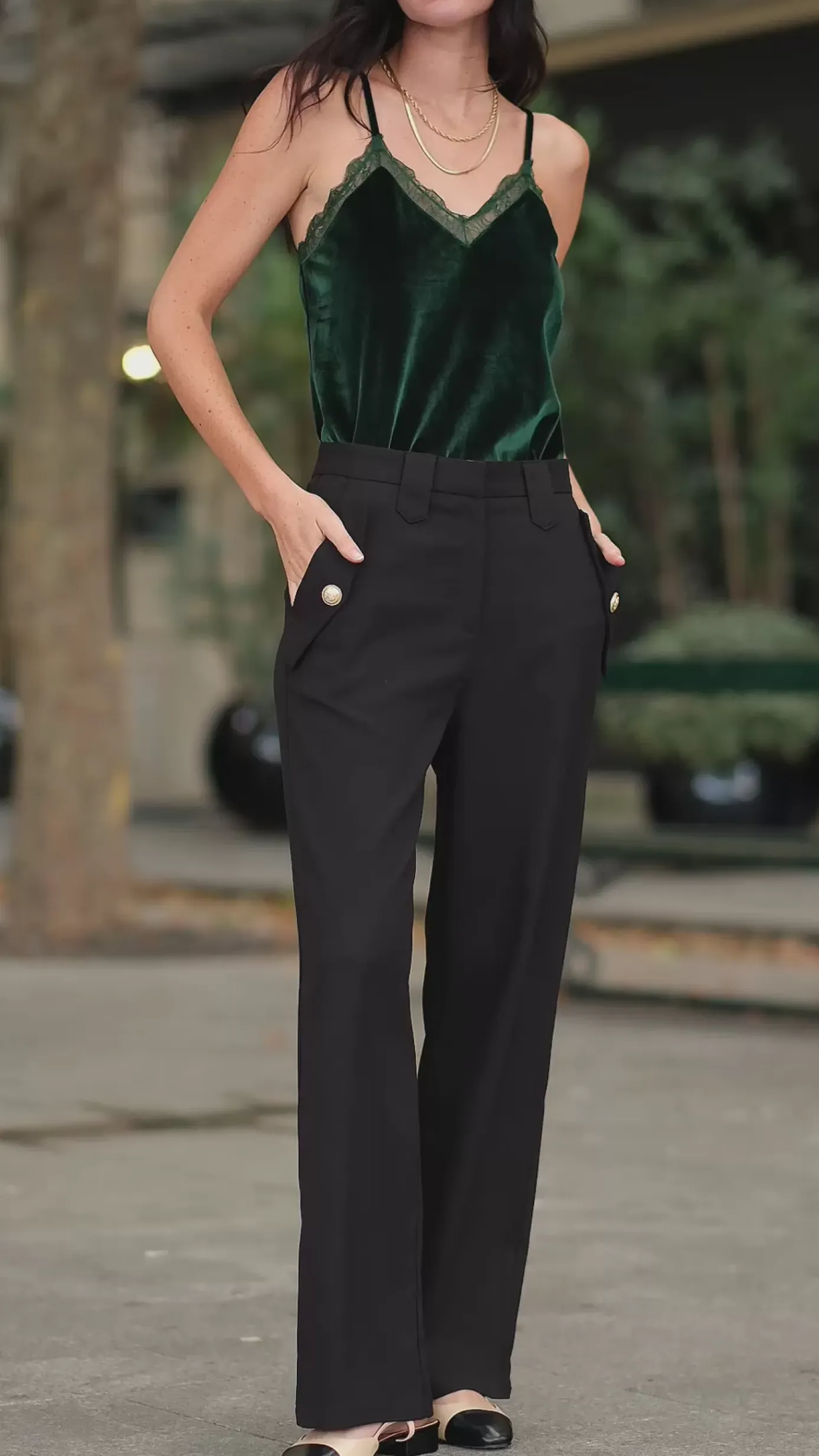 Pantalons & Jeans|LA PETITE ÉTOILE Pantalon Riel Noir