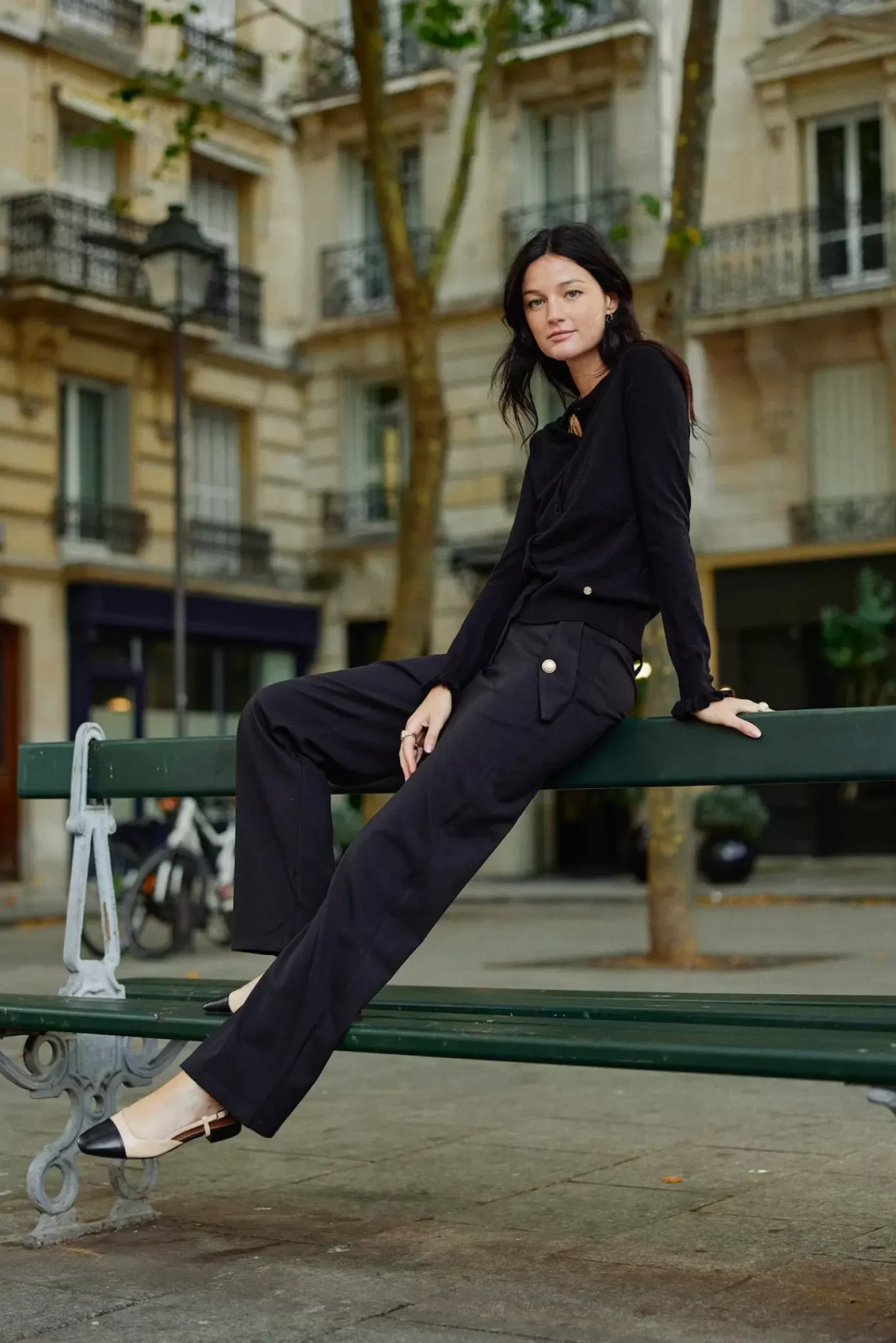 Pantalons & Jeans|LA PETITE ÉTOILE Pantalon Riel Noir