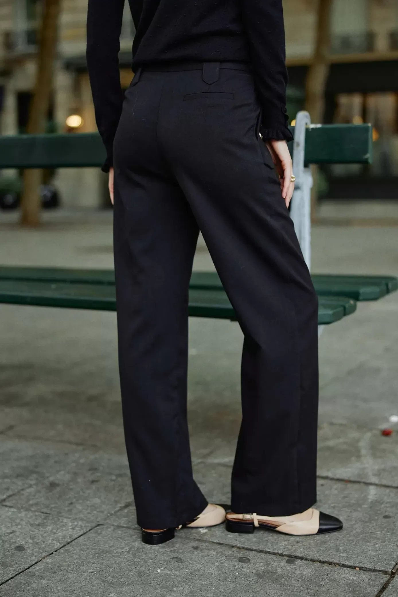 Pantalons & Jeans|LA PETITE ÉTOILE Pantalon Riel Noir