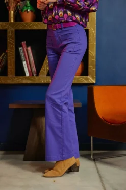 Pantalons & Jeans|LA PETITE ÉTOILE Pantalon Sonny T Violet