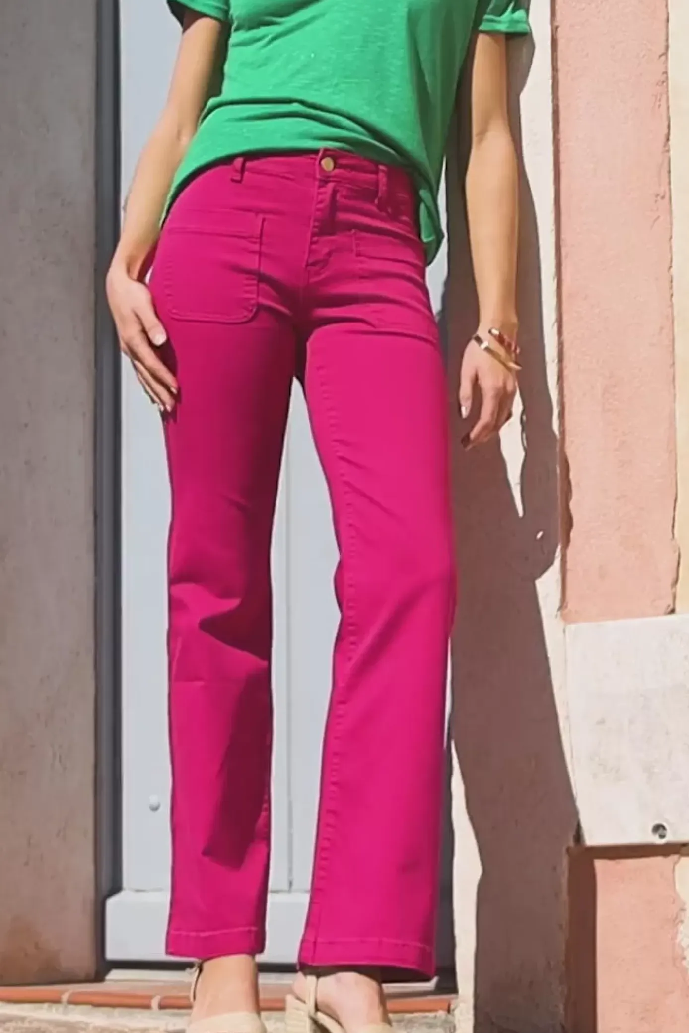 Pantalons & Jeans|LA PETITE ÉTOILE Pantalon Sonny T Fuchsia